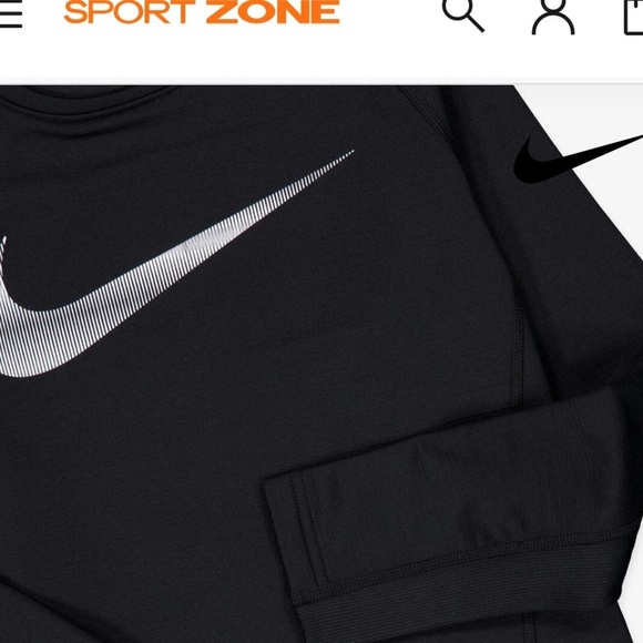 Nike Boys Pro Warm Standard-Fit Logo-Print
Long-Sleeve T-Shirt Black/white M top - Picture 8 of 13